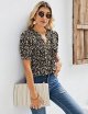 Womens V Neck Puff Short Sleeve Pleated T Shirts Fashion Summer Tops Casual Tunic Blouse