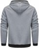 Mens Hooded Sweater Coat With Solid Color Zipper Pocket In Autumn And Winter Sock Boy